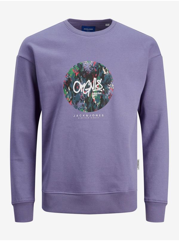 Jack & Jones Purple boys' sweatshirt Jack & Jones Silver - Boys
