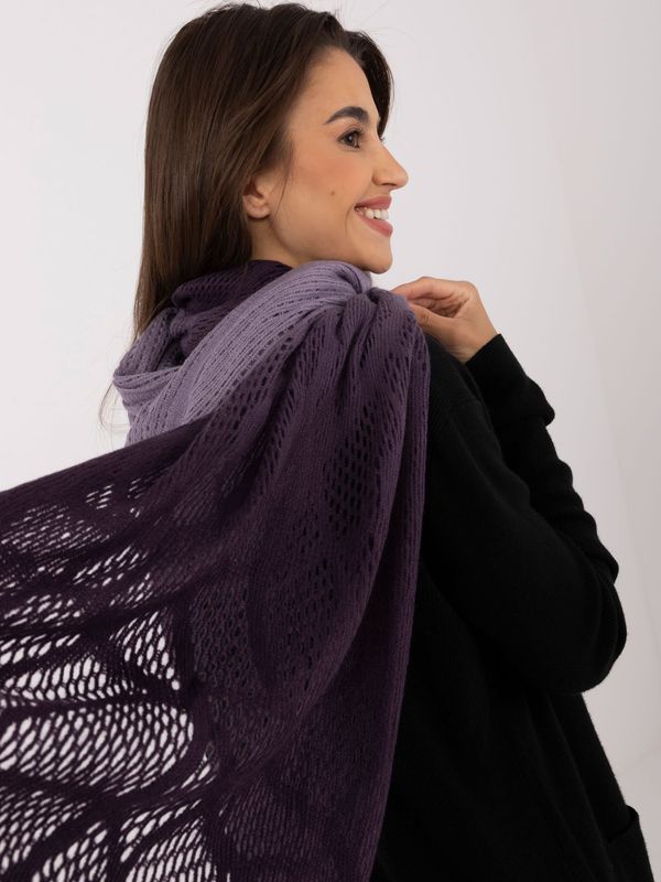 Fashionhunters Purple cotton scarf