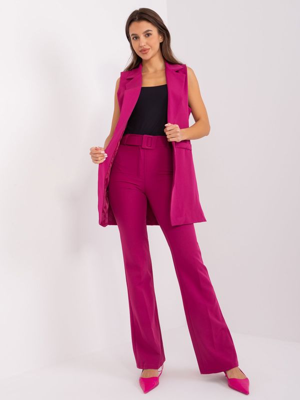 Fashionhunters Purple two-piece elegant set