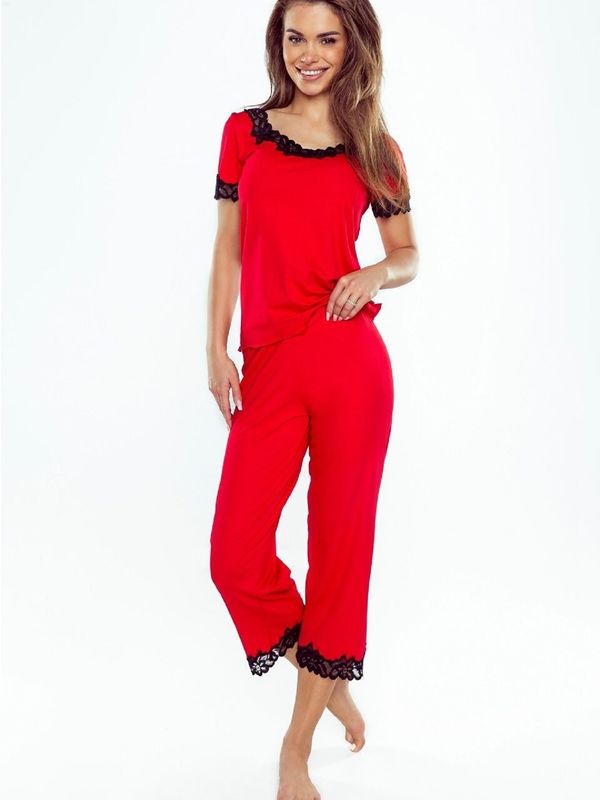 Eldar Pyjamas Eldar First Lady Aster Plus kr/r 2XL-3XL red-black 033