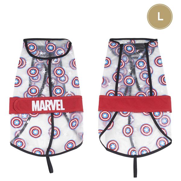 AVENGERS RAINCOAT FOR DOGS L AVENGERS CAPITAN AMERICA