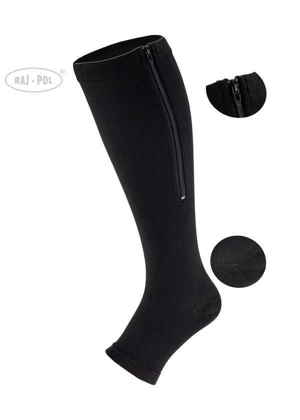 Raj-Pol Raj-Pol Woman's Knee Socks With Zipper 1 Grade
