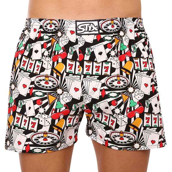 STYX Red and cream men's patterned shorts Styx art Casino