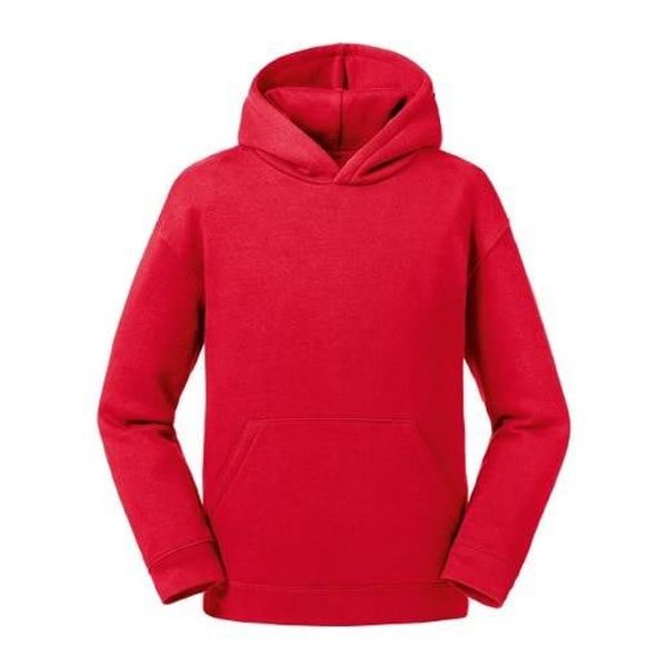 RUSSELL Red Authentic Russell Hooded Sweatshirt for Children
