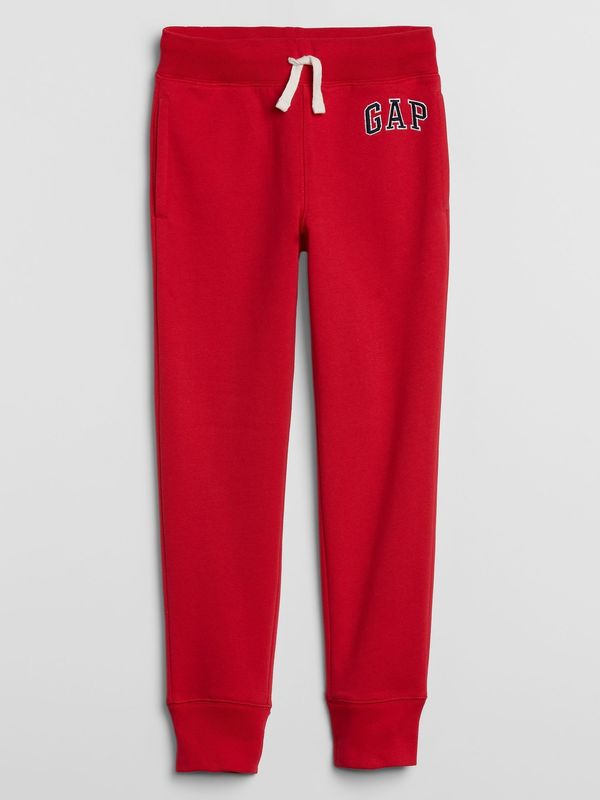 GAP Red Boys' Sweatpants GAP Logo pull-on joggers