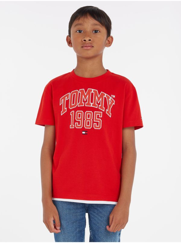 Tommy Hilfiger Red boys' T-shirt Tommy Hilfiger - Boys