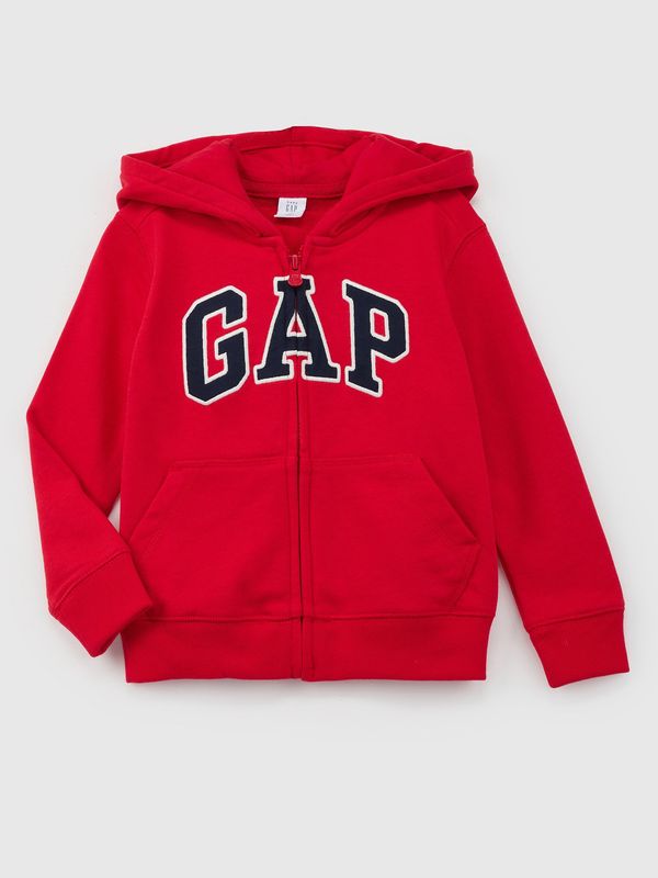 GAP Red Boys' Zip-Up Hoodie GAP