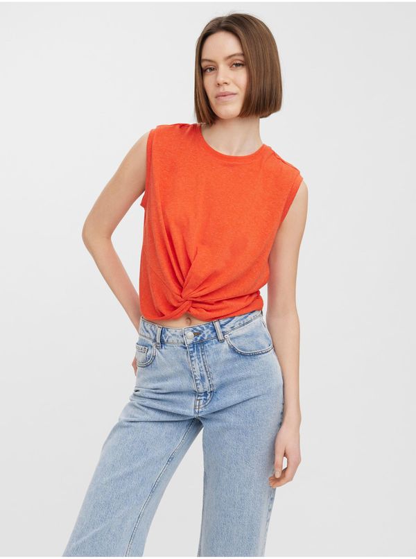 Vero Moda Red crop top VERO MODA June - Women