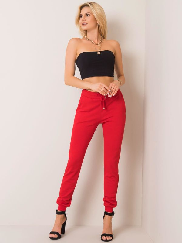 Fashionhunters Red Faster Pants