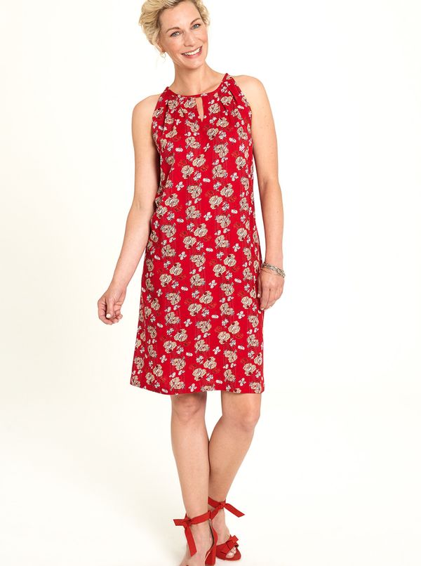 Tranquillo Red Floral Dress Tranquillo - Women