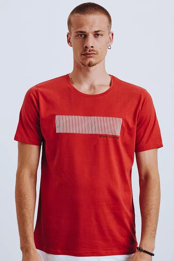 DStreet Red men's Dstreet T-shirt with print