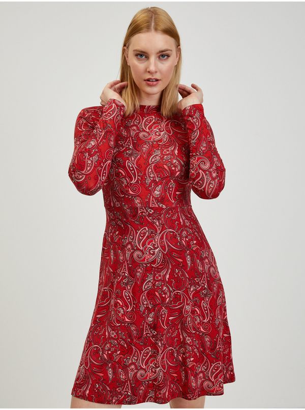 Orsay Red women's patterned dress ORSAY