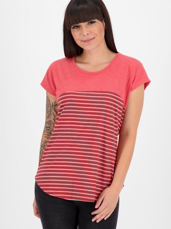 ALIFE AND KICKIN Red women's striped T-shirt Alife and Kickin - Women