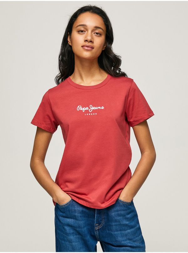 Pepe Jeans Red Women's T-Shirt Pepe Jeans - Women