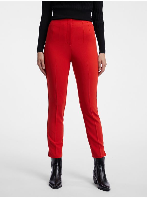 Orsay Red women's trousers ORSAY