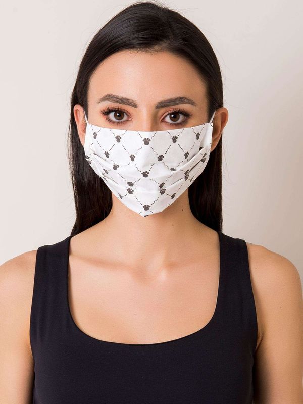 Fashionhunters Reusable white cotton mask