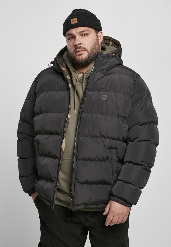 UC Men Reversible hooded jacket black/woodcamo