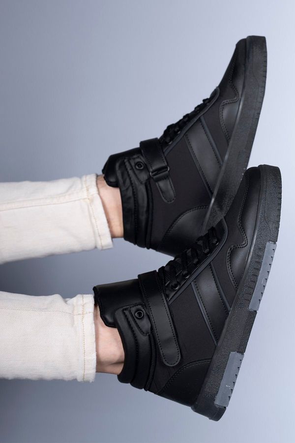 Riccon Riccon Black Black Men's Sneaker Boots 00122935