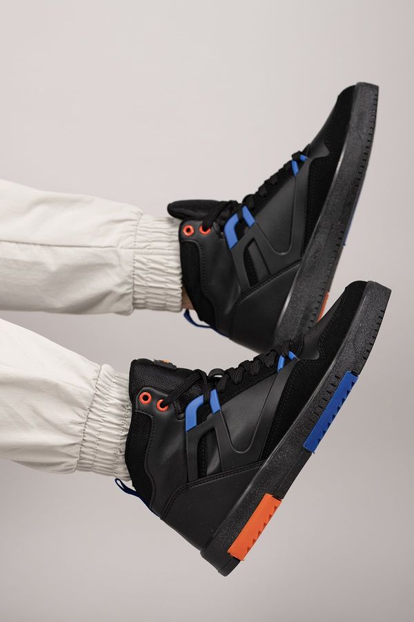 Riccon Riccon Men's Comfort Sneaker Boots 001263 Black Saks