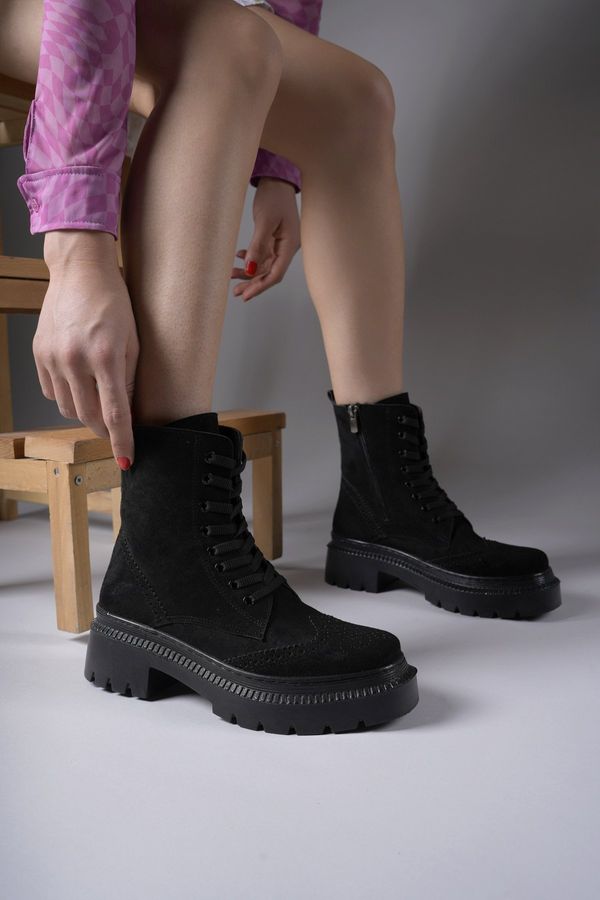 Riccon Riccon Women's Boots 00121404 Black Suede
