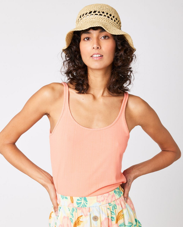 Rip Curl Rip Curl AMANTEA RIB TOP Coral Tank Top