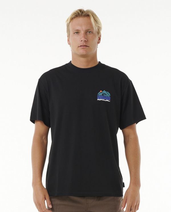 Rip Curl Rip Curl VAPORCOOL SEARCH TREK TEE Black T-shirt