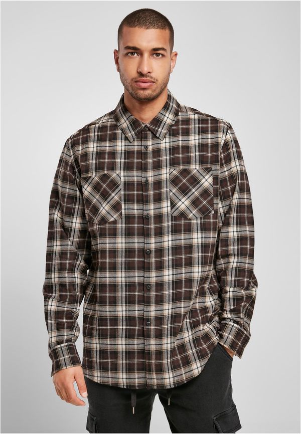 Urban Classics Roots darkground/warmsand plaid shirt