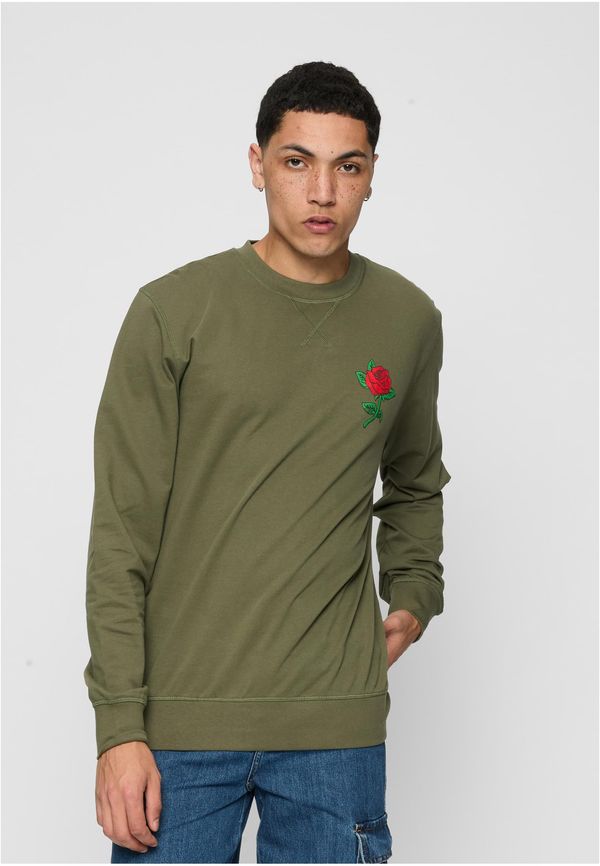 Mister Tee Rose Crewneck Olive