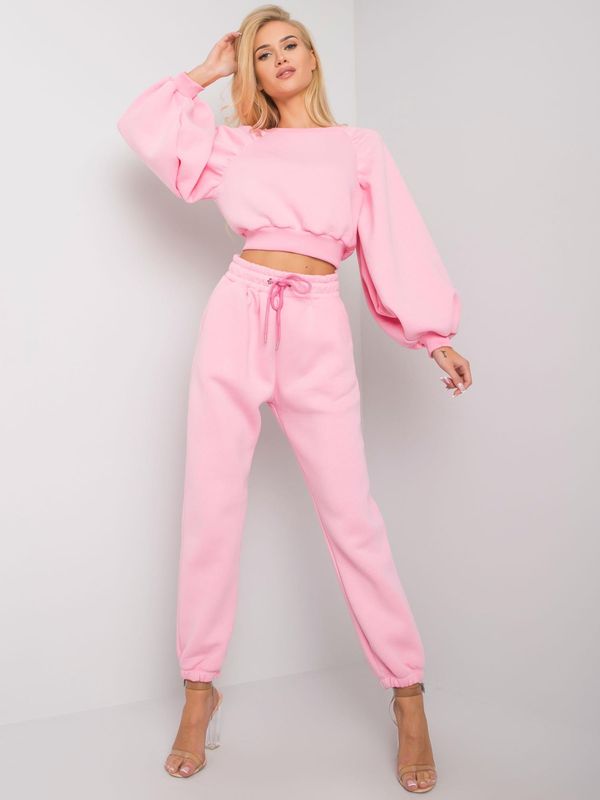 Fashionhunters RUE PARIS Pink Womens Sweatshirt