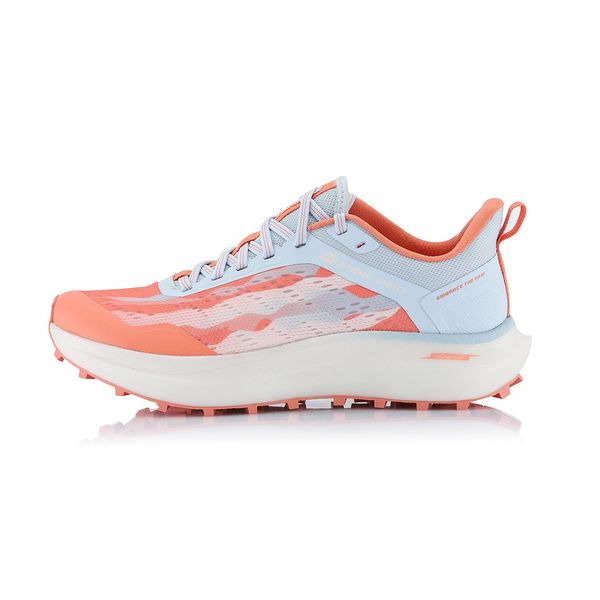 ALPINE PRO Running shoes with antibacterial insole ALPINE PRO GESE neon salmon