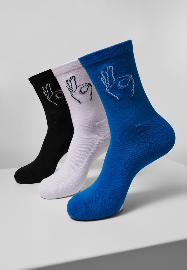 MT Accessoires Salty Socks 3-Pack Black/White/Blue