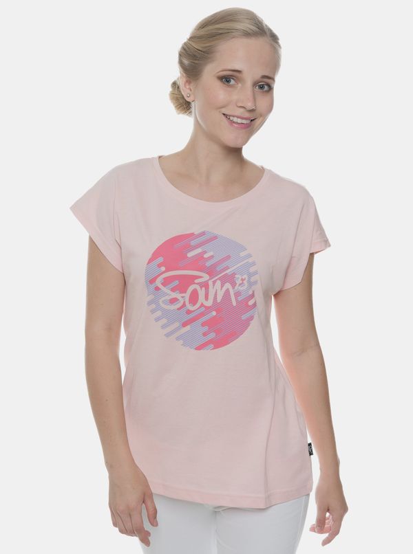 SAM73 SAM73 Pink Womens T-Shirt with Printing SAM 73 - Women