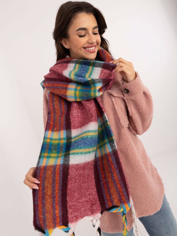 Wool Fashion Italia Scarf-AT-SZ-231501.03X-burgundy