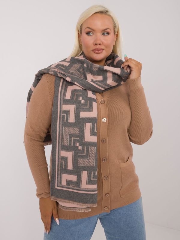 Wool Fashion Italia Scarf-AT-SZ-23158.32-grey-pink