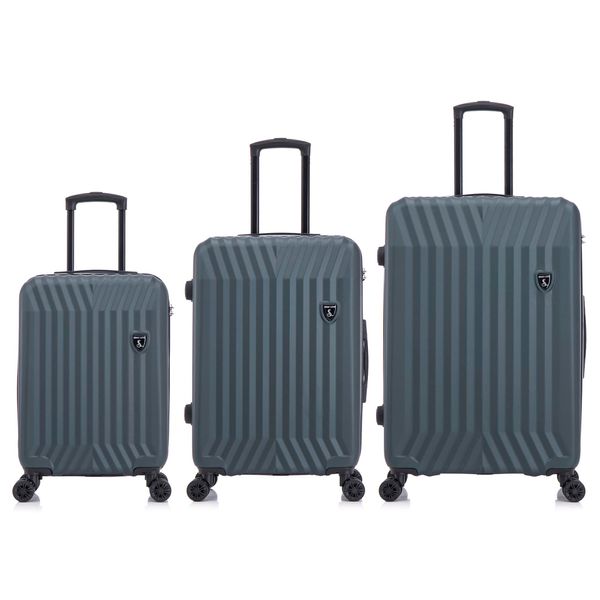 Semiline Semiline Unisex's 3-in-1 ABS Suitcases Set T5859-0