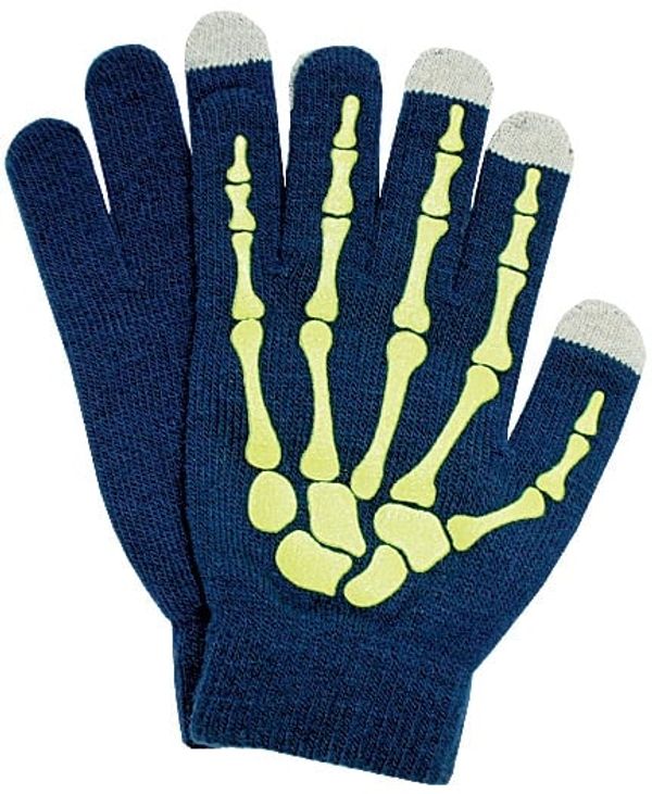 Semiline Semiline Unisex's Smartphone Gloves 0178-6 Green/Navy Blue