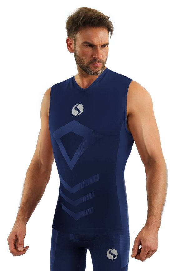 Sesto Senso Sesto Senso Man's Thermo Tank Top CL38 Navy Blue