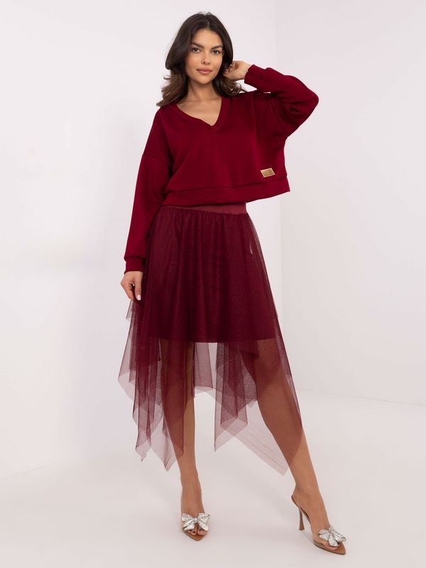 Italy Moda Set-MI-KMPL-M5359.79P-burgundy