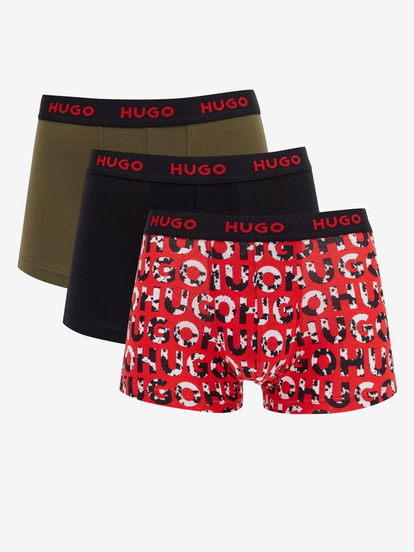 Hugo Set of three HUGO Triplet Design men's boxer shorts