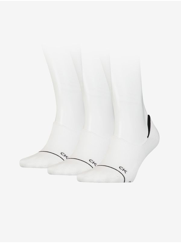 Calvin Klein Set of three pairs of white Calvin Klein Underwear socks - Women
