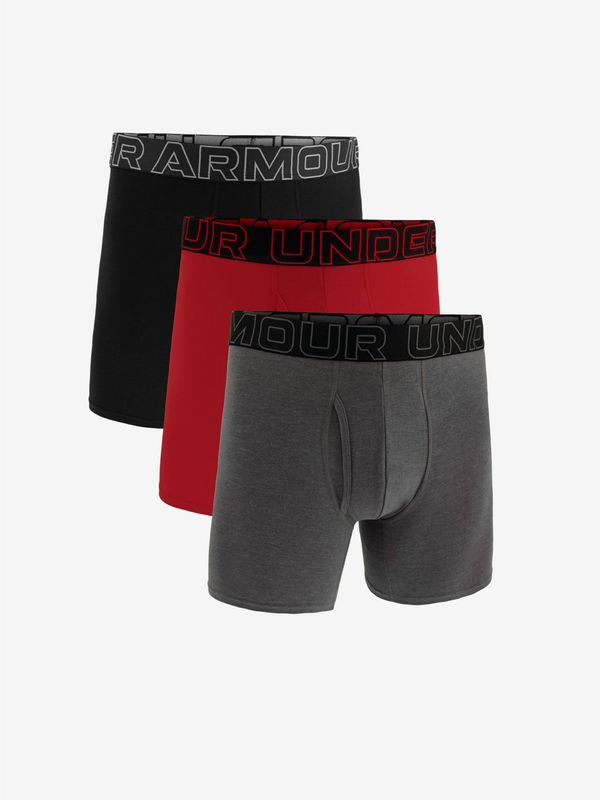 Under Armour Set of three Under Armour M UA Perf Cotton 6in boxer shorts