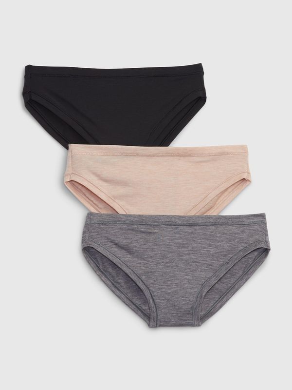 GAP Set of three women's panties in grey, beige and black GAP