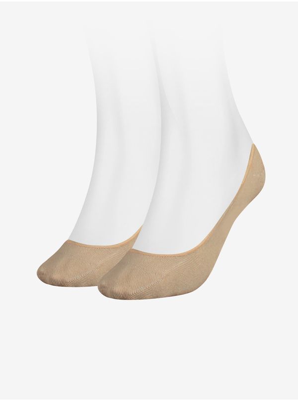 Tommy Hilfiger Set of two pairs of beige women's socks Tommy Hilfiger - Ladies