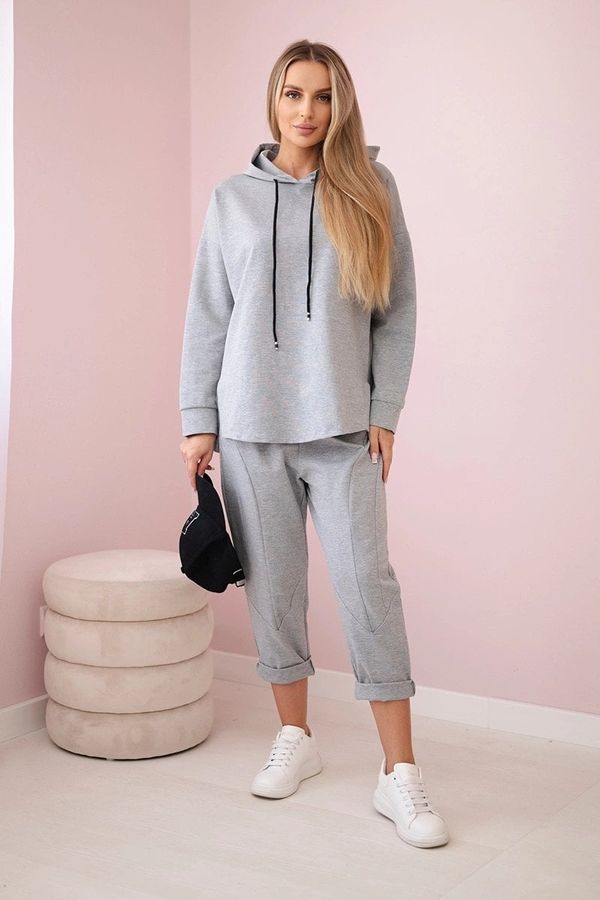 Kesi Set Punto Milano winter hoodie + pants gray