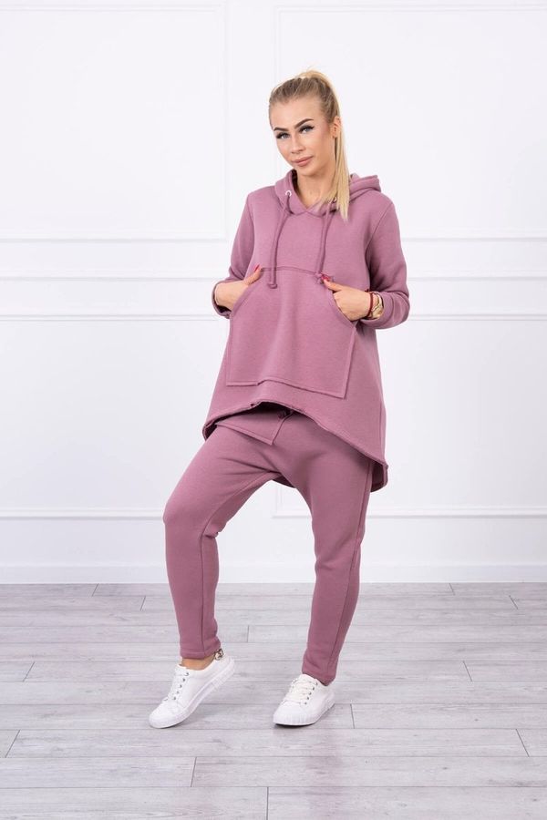 Kesi Set with Baggy trousers dark pink