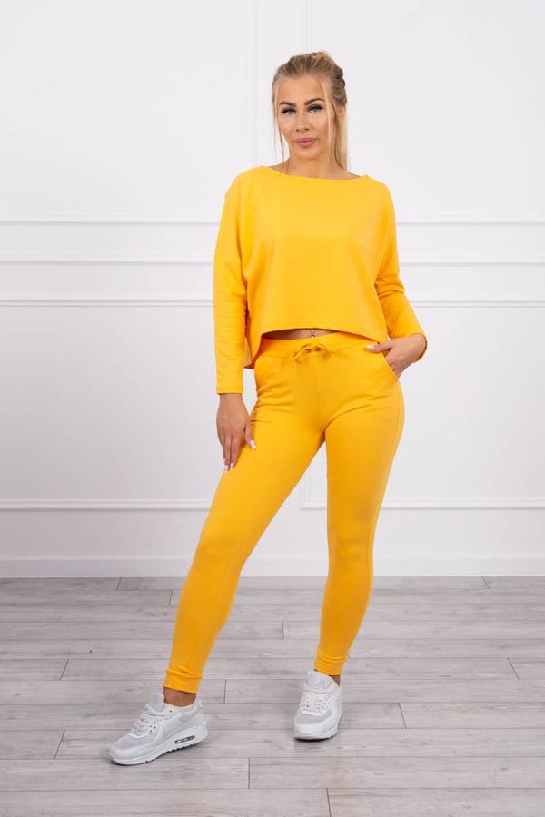 Kesi Set with oversized mustard blouse