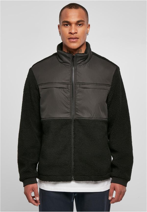 UC Men Sherpa patched jacket black