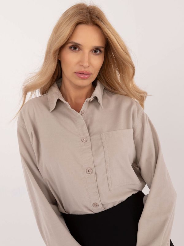 Sublevel Shirt-D70046M11184A3-light beige