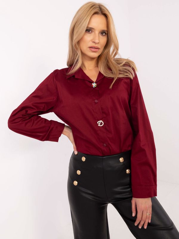 Italy Moda Shirt-DHJ-KS-20132.04P-burgundy