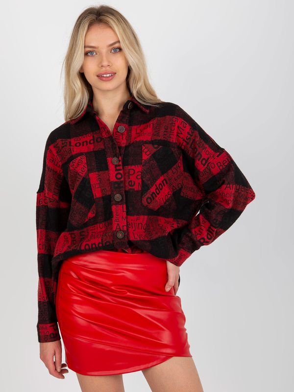 Patiskha Shirt-DN-KS-3990.95P-black-red